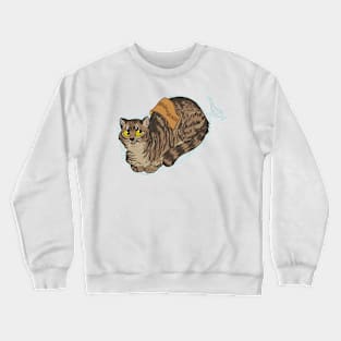 Catloaf: Multigrain (tabby) Crewneck Sweatshirt